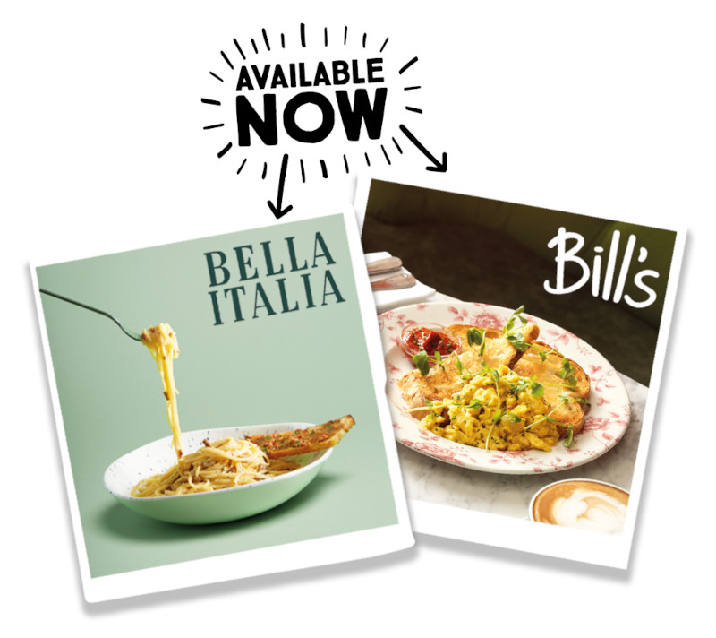 Scrambled Oggs available now at Bella Italia and Bills