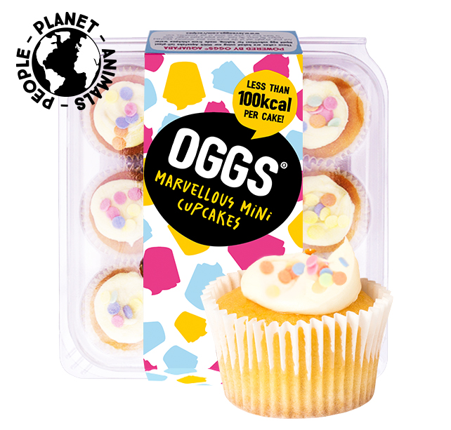 OGGS Vegan Mini Vanilla Cupcakes