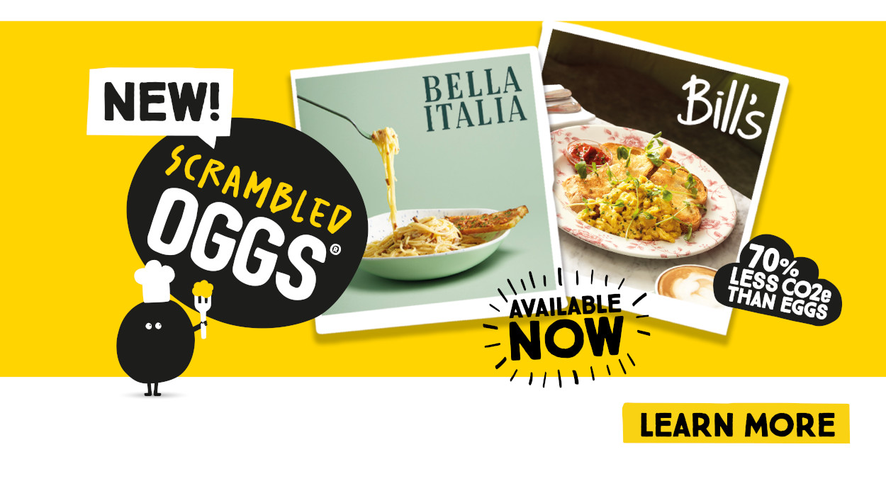 Scrambled Oggs available now at Bella Italia and Bills
